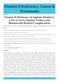 Vitamin D Deficiency- Causes& Treatments